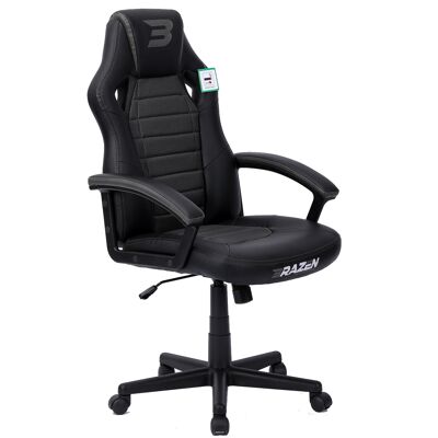 BraZen Salute PC Gaming Chair - Grey - Grey