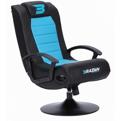 BraZen Stag 2.1 Bluetooth Surround Sound Gaming Chair - blue