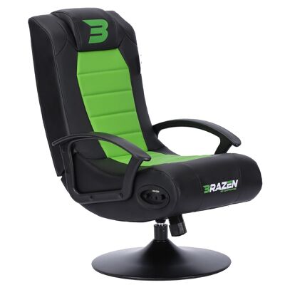 BraZen Stag 2.1 Bluetooth Surround Sound Gaming Chair - green