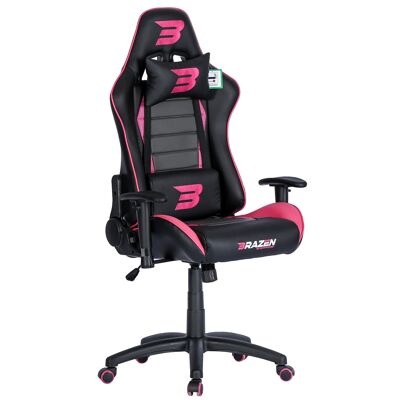 BraZen Sentinel Elite PC Gaming Chair - pink