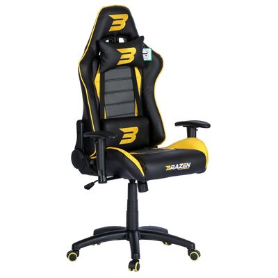 BraZen Sentinel Elite PC Gaming Chair - yellow