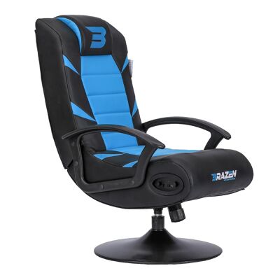 BraZen Pride 2.1 Bluetooth Surround Sound Gaming Chair - blue