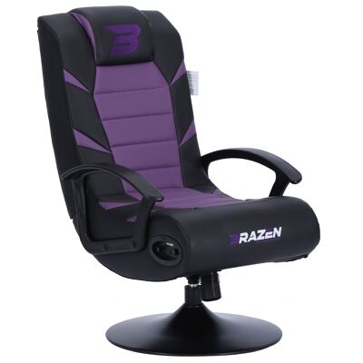 BraZen Pride 2.1 Bluetooth Surround Sound Gaming Chair - purple