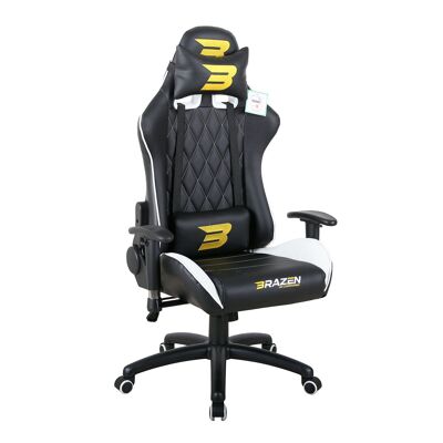 BraZen Phantom Elite PC Gaming Chair - white