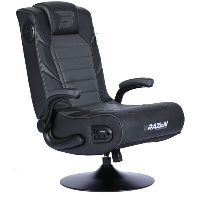 BraZen Panther Elite 2.1 Bluetooth Surround Sound Gaming Chair - grey