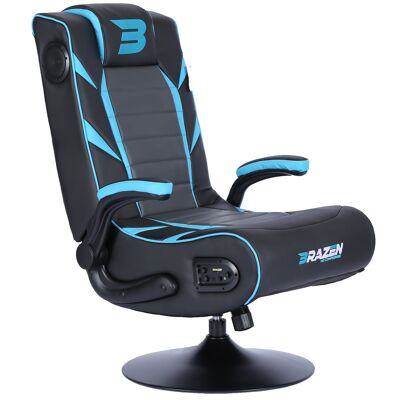 BraZen Panther Elite 2.1 Bluetooth Surround Sound Gaming Chair - blue