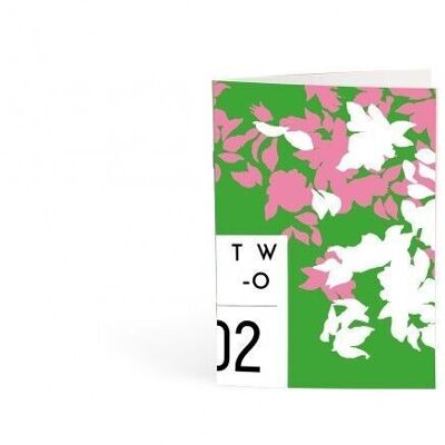 Notebook A5 - Blumenmonster genäht 2 Heftklammern