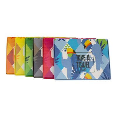 Take A Towel Fouta Hammamdoek coffret cadeau série 24 x Toucan TAT 4-A