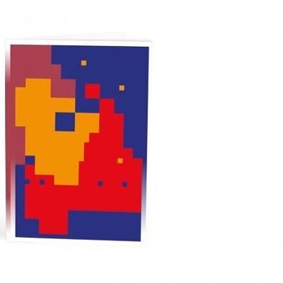 Quaderno A5 - Retro quadrato incollato pixel