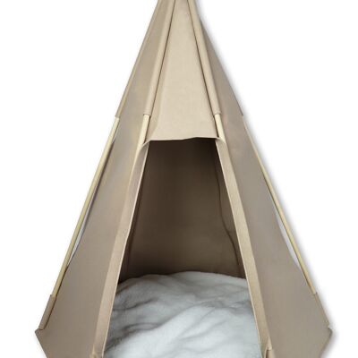 Tipi pour animaux "Filou" taupe
