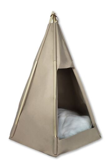 Tipi pour animaux "Filou" taupe 2