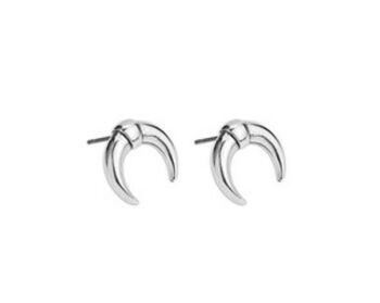 Boucles d'oreilles double corne