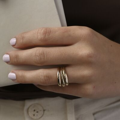 9ct Gold Eclipse Stacking Ring