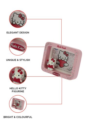 Hello Kitty "BONNE CHANCE" Cadre photo en céramique 5