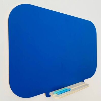 Chalk board Blue trend 90 X 60 cm wooden tray