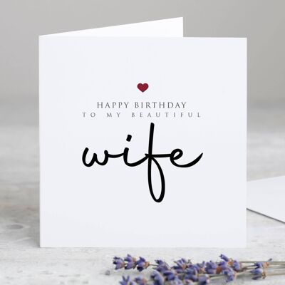 Happy Birthday Wife Card