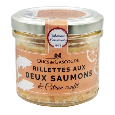 Two salmon and candied lemon rillettes 90g