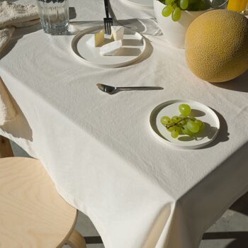 Set nappe et serviettes - coton naturel, 175x130 cm et 6x30/30 cm 4