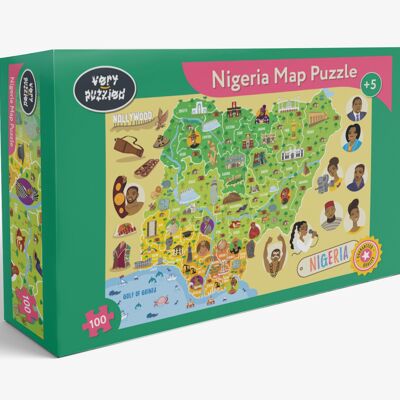 Nigeria Map Puzzle (100 pieces)