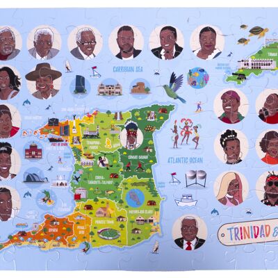 Trinidad & Tobago Map Puzzle (100 pieces)