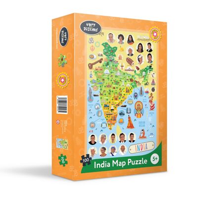 India Map Puzzle (100 pieces)