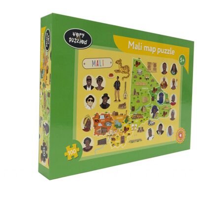Mali Map Puzzle (100 pieces)