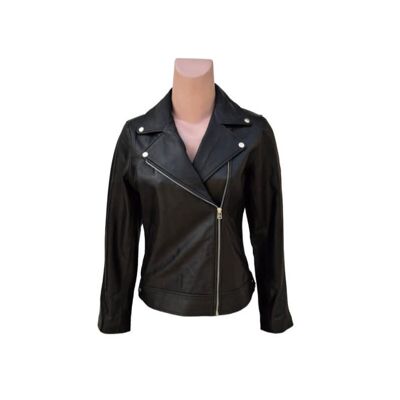 Cate Leather Biker Jacket