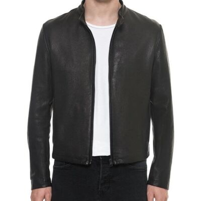 LIAM BLACK MODERN FIT MOTO JACKET