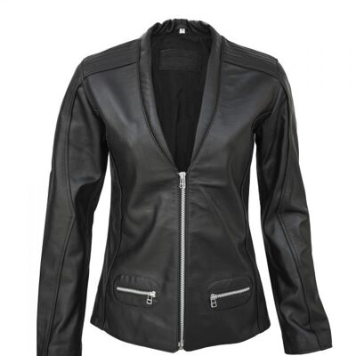 Formal Style Biker Leather Jacket