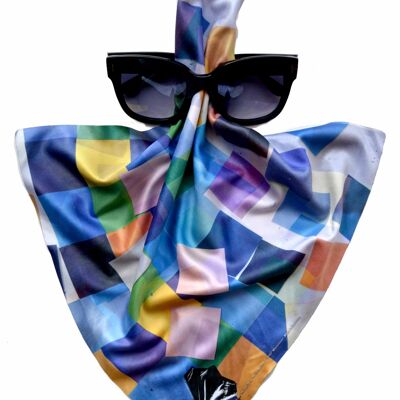 Multifunctional cloth, handkerchief for glasses, model -papa mosaic
