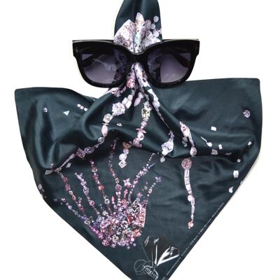 Multifunctional cloth, glasses handkerchief, model crystal jellyfish