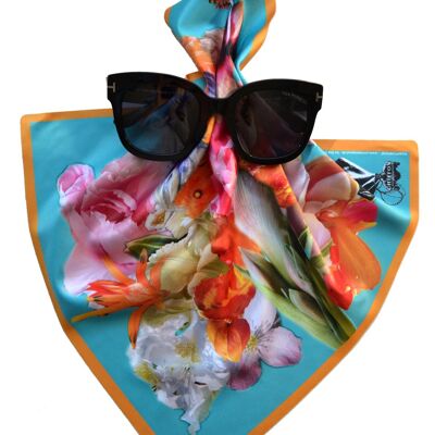 Paño multifuncional, pañuelo de gafas, modelo -flor