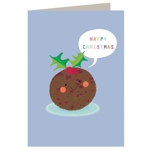 CH07 Christmas Pudding Greetings Card