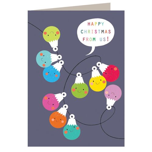 CH08 Christmas Lights Greetings Card