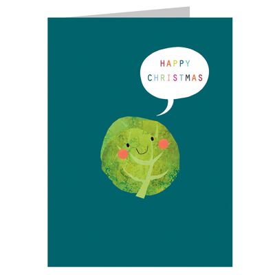 SM51 Mini Brussel Sprout Christmas Card