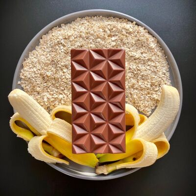 Chocolat au lait à la banane et à l'avoine