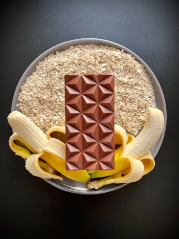 Chocolat au lait à la banane et à l'avoine