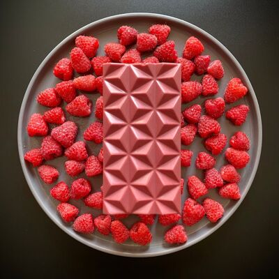 Tablette Chocolat Blanc Framboise