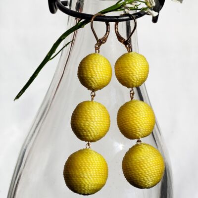 Maxi Lolita Earrings Clasp - Light Yellow