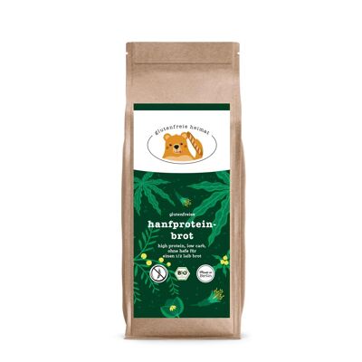 glutenfreies hanfproteinbrot bio backmischung - Mischung für einen 1/2 Laib Brot - 270g Backmischung