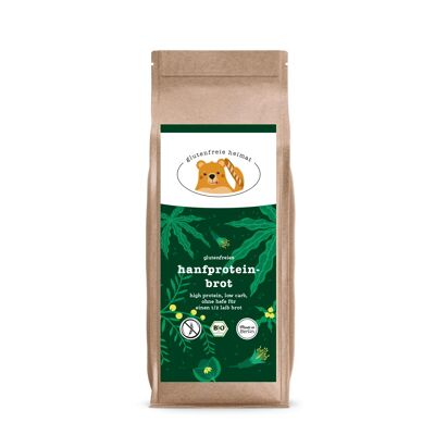 glutenfreies hanfproteinbrot bio backmischung - Mischung für einen Laib Brot - 450g Backmischung