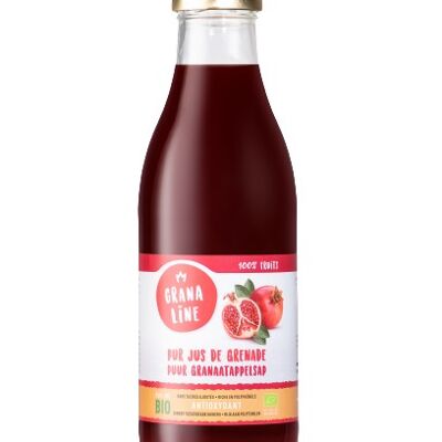 100% pure organic pomegranate juice cold pressed