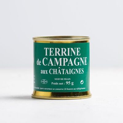 Country terrine with chestnuts - metal box