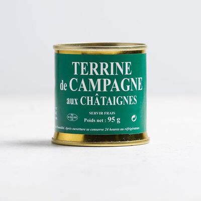 Country terrine with chestnuts - metal box