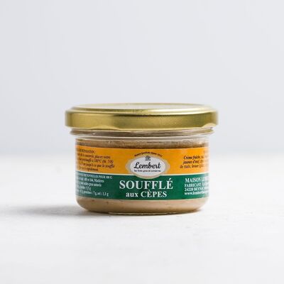 Soufflé with porcini mushrooms.