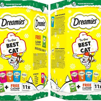 Dreamies Christmas Gift Box for Cats Mixed Biscuits 315g - 2 Pack