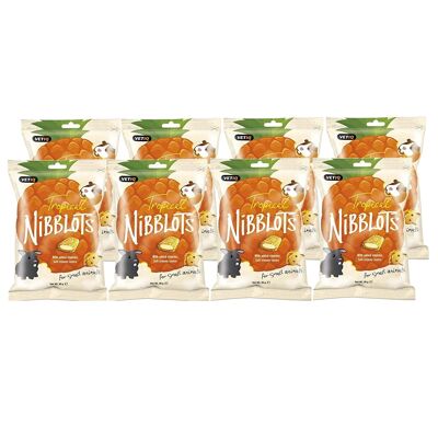 Nibblots Small Animal treats - Tropical 30g, Pack of 8