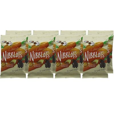 Nibblots Small Animal treats - Carrot 30g, Pack of 8