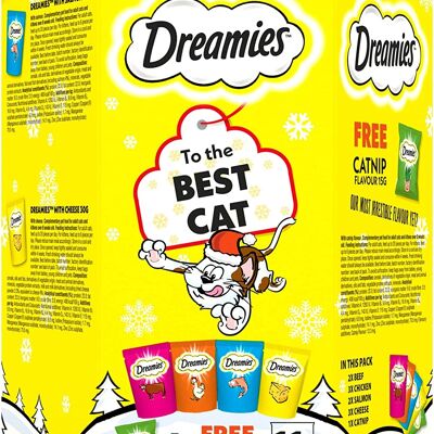 Dreamies Christmas Gift Box for Cats Mixed Biscuits 315g - 1 Pack