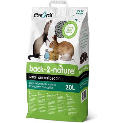 Fibre Cycle Back 2 Nature Small Animal Bedding 20L